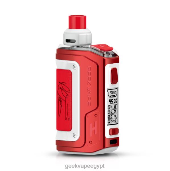 GeekVape For Sale - GeekVape بود كيت اتش 45 (ايجيس هيرو 2) بسعة 1400 ملي امبير طبعة RTE (الأحمر والأبيض) ND00898