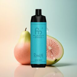 RandM Fumot Shisha 10000 Puffs علكة نعناع بشريحة شبكية 0.6 أوم وبطارية 850 ملي أمبير