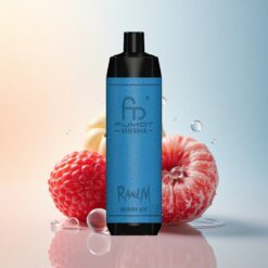 RandM Fumot Shisha 10000 Puffs توت الجليد مع بطارية 850 مللي أمبير ونيكوتين 0.5%