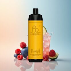 RandM Fumot Shisha 10000 Puffs عصير الليمون بالتوت الأزرق مع بطارية 850 مللي أمبير ونيكوتين 0.5%