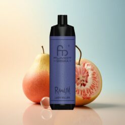 RandM Fumot Shisha 10000 Puffs قاتلة السيدات مع مؤشر LED و 0.5% نيكوتين و 850 مللي أمبير