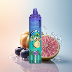 RandM Fumot Tornado 15000 Puffs العليق الأزرق على الثلج مع سعة سائل 25 مل ونيكوتين 5%