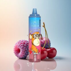 RandM Fumot Tornado 15000 Puffs الكريز الأزرق الشرس مع نيكوتين 5% وشاشة إل سي دي