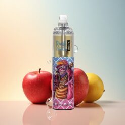 RandM Fumot Tornado 7000 Puffs تفاحة ليمون بشبكة ملف وضوء RGB