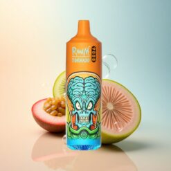 RandM Fumot Tornado 9000 Puffs كيوي باشن فروت جوافة مع بطارية 850 ملي أمبير وشاشة إل إي دي