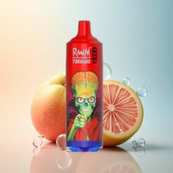 RandM Fumot Tornado 9000 Puffs لوش آيس مع بطارية 850 ملي أمبير وشاشة RGB وأنبوب سائل 18 مل