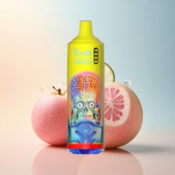 RandM Fumot Tornado 9000 Puffs عصير الليمون الوردي بشاشة RGB وبطارية 850 مللي أمبير