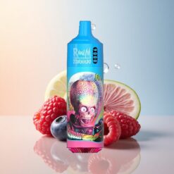 RandM Fumot Tornado 9000 Puffs توت أزرق حمضي توت العليق بشاشة RGB وبطارية 850 مللي أمبير