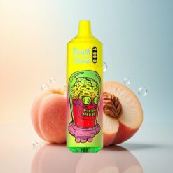 RandM Fumot Tornado 9000 Puffs خوخ صيفي مثلج بشاشة RGB و سعة بطارية 850 مللي أمبير