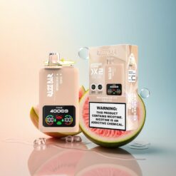 Razz Bar 40000 Puffs بطيخ مثلج - كولا مثلج بشاشة طاقة ومحتوى نيكوتين 2%