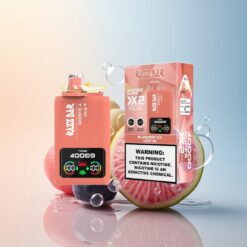 Razz Bar 40000 Puffs العليق الجليدي - الحب 66 مع شاشة عرض و 650 مللي أمبير ومحتوى نيكوتين 5%