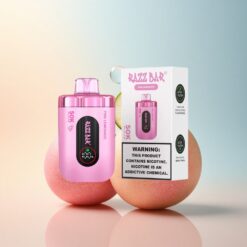 Razz Bar 50K Puffs عصير الليمون الوردي بشريحة شبكية 1.0 أوم ومحتوى نيكوتين 2%