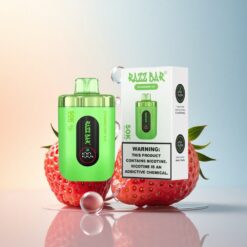 Razz Bar 50K Puffs توت بري مثلج مع 2% نيكوتين و 650 مللي أمبير