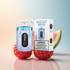 Razz Bar 50K Puffs توت بري بطيخي مع نيكوتين 2% و بطارية 650 مللي أمبير