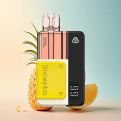 Snowplus Swift 5000 Puffs دب الصمغ الأناناسي ثنائي الشبكة 1000 مللي أمبير